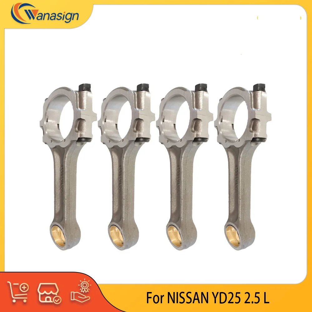 Engine Parts Con-Rod Set Fit 2.5 L L4 Diesel YD25 For PRIMERA NAVARA ALMERA & PATHFINDER III 2.2 2.5L
