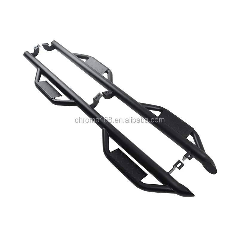 4x4 Steel Side Step Bar for Tacoma 16-18 Black Offroad Running Boards Auto Parts