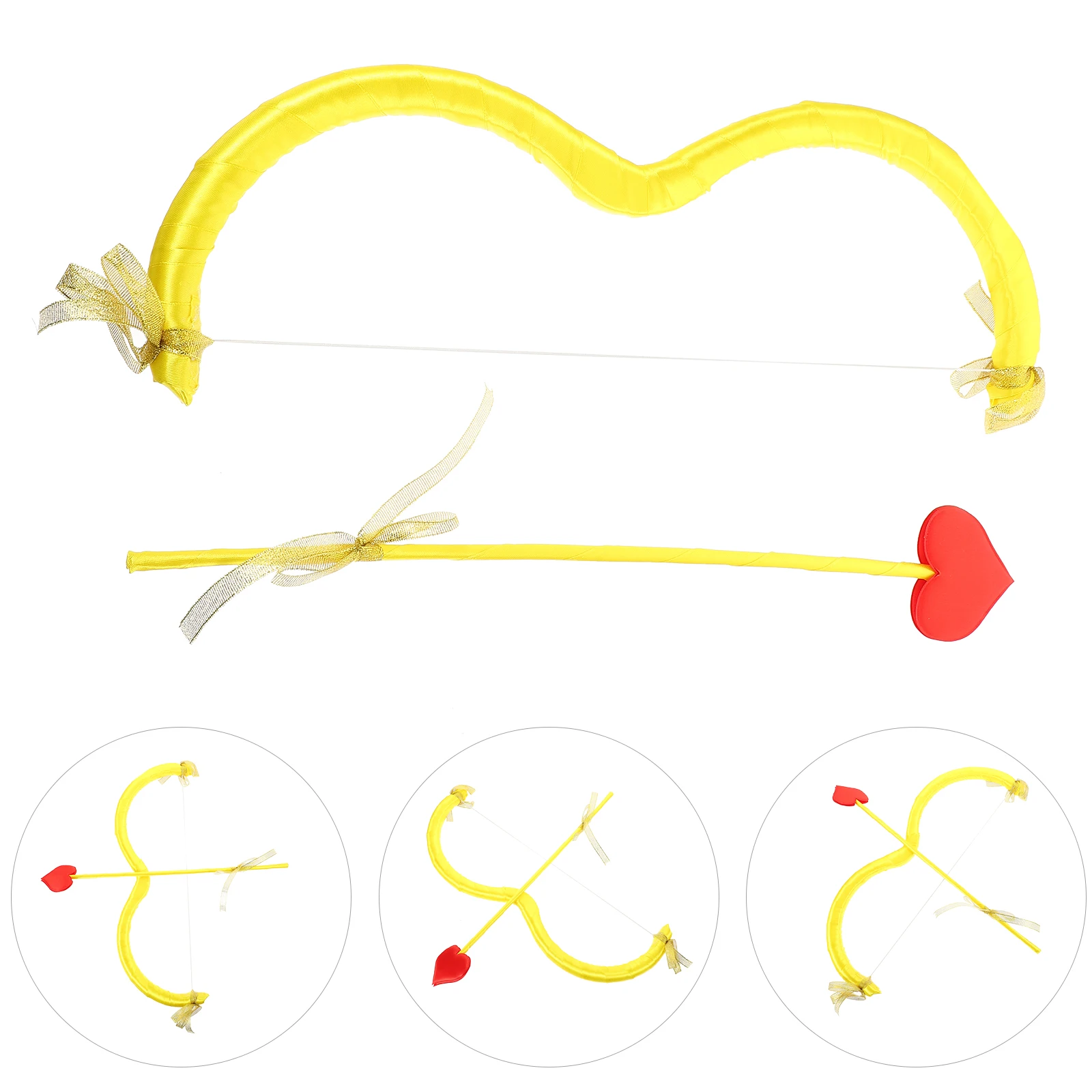 1 セットのキューピッドフォームの弓矢パーティー用品ギフトアイデアコスプレパフォーマンスステージ着用可能