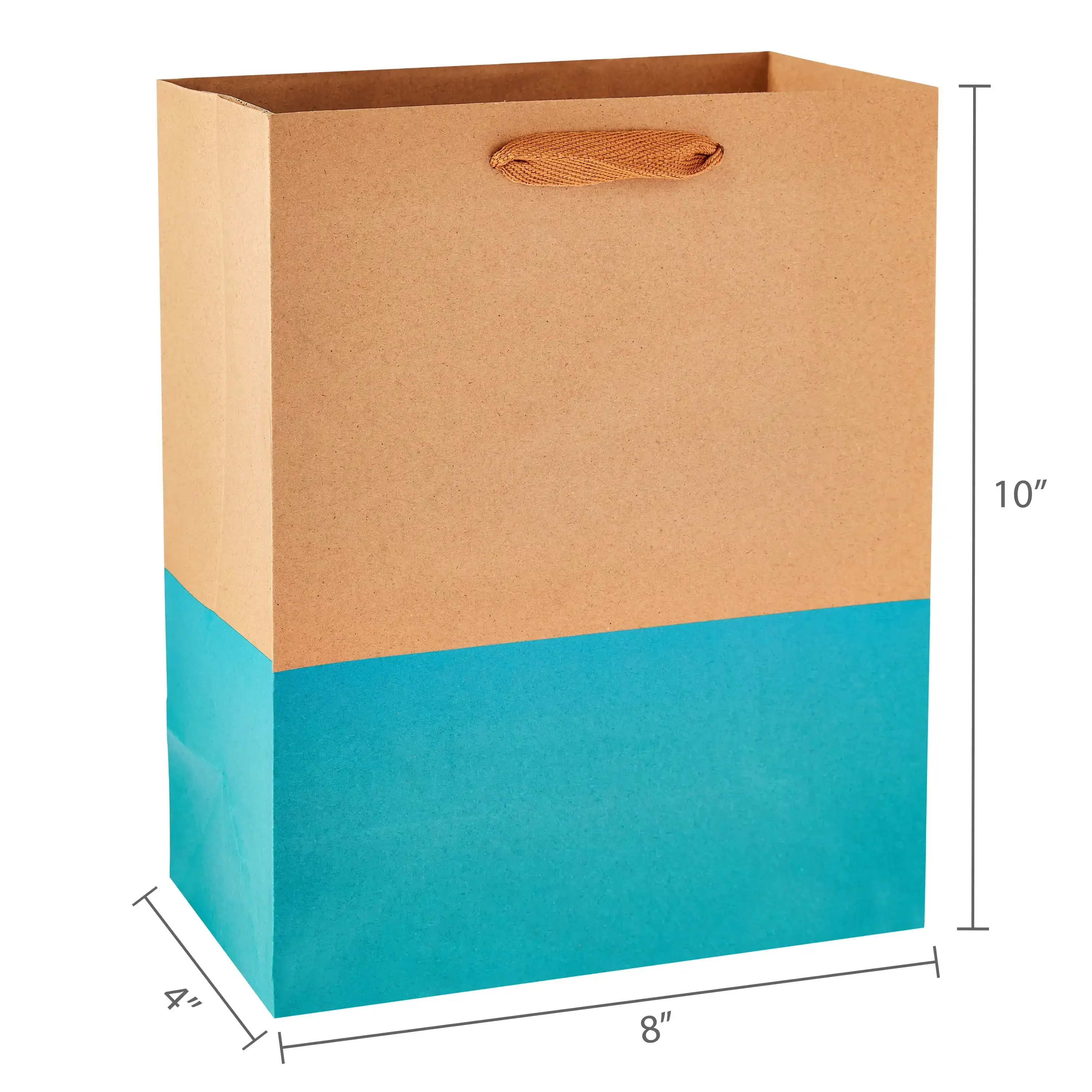 أكياس ورق كبيرة بألوان كرافت، مقاس 8 × 10 بوصة، و13 قطعة