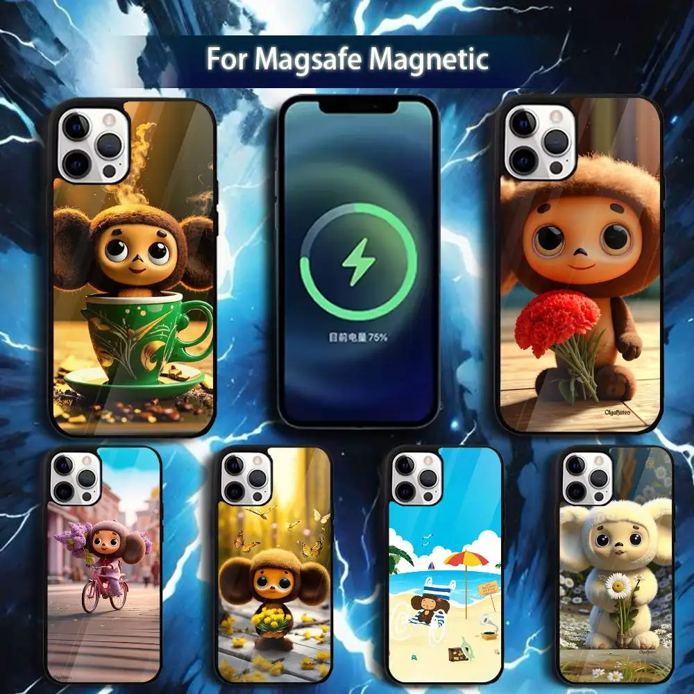 

Cartoon C-Cheburashka COOL Phone Case For iPhone 17,16,15,14,13,12,11,Pro,Max,Plus,Mini,Magsafe,Magnetic Wireless Charging Case