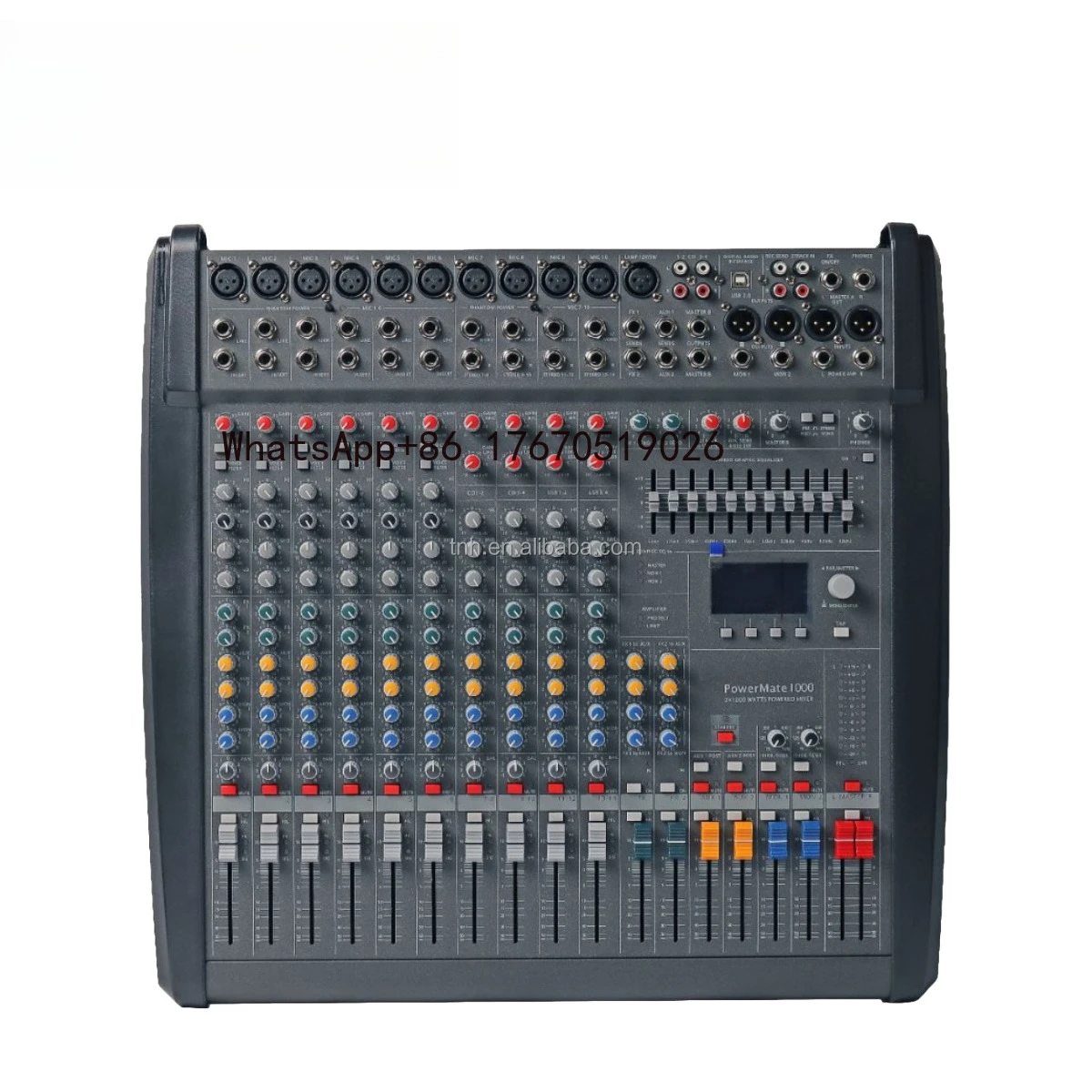 

PM1000-3 10 Professional DJ Controller Audio Mixer 99 DSP with Power Amplifier for Stage Performance Live Show