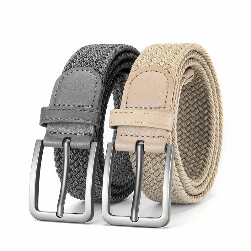 Men's Outdoor Adventure Stretch Belt Fashion Retro Casual Pants Shorts Simple Personalized Men's Tactical Belt