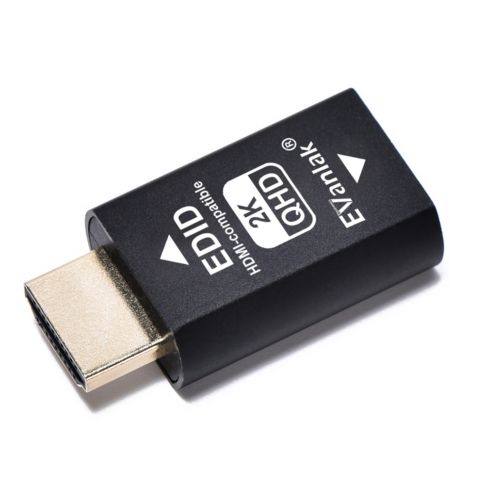 EVanlak HDMI EDID Emulator Passthrough 3e-generatie emulatoradapter werkt met Mac Thunderbolt naar HDMI-switches/extenders/videosplitters - afbeelding 1