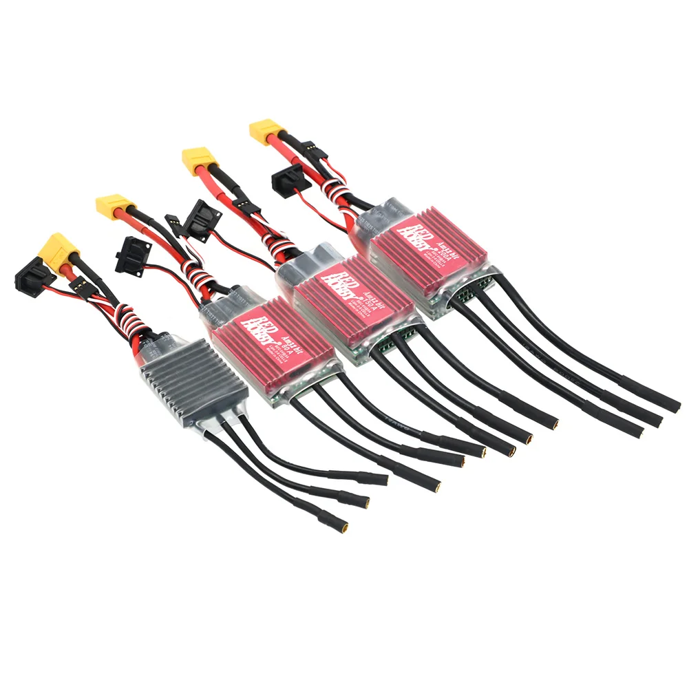 RedHobby AM32 200A 160A 80A 60A Programming Brushless ESC 2-6S BEC 6V/2A 6V/5A For 1/10 1/8 RC Crawler Car Axial TRX SCX10