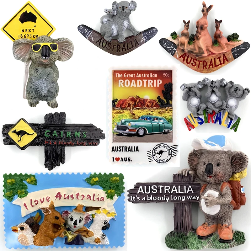 

Australia Sydney Melbourne Fridge Magnets Message Board Decorative Oceania Travel Souvenir Refrigerator Sticker Home Decor Gifts