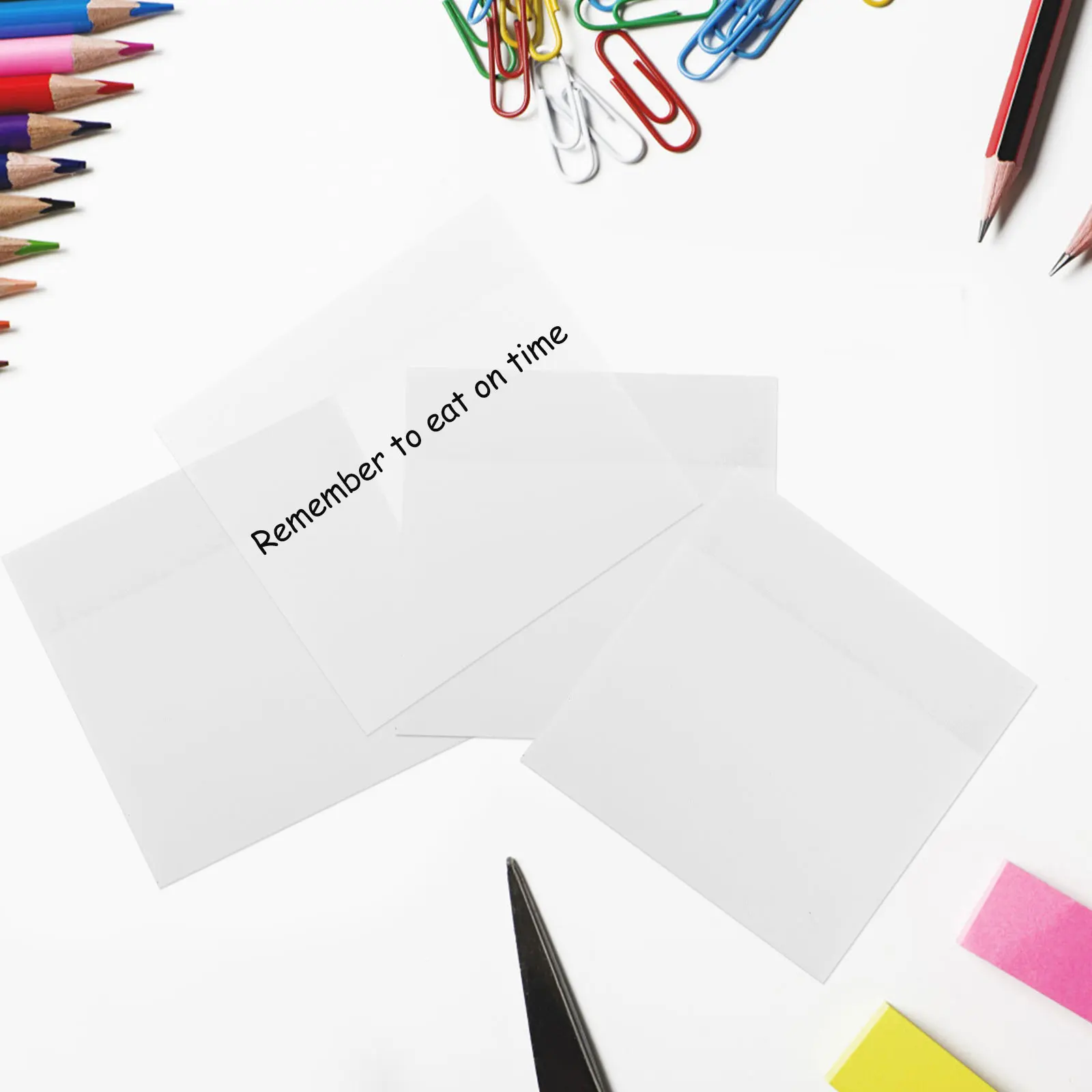 

5 Pcs Supplies Pads Concise Memo Stickers Perspective Transparent Student Use