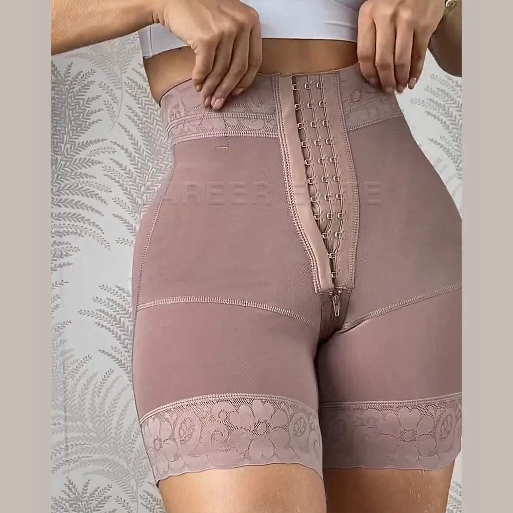 

Colombianas High Waist Tummy Control Shapewear Shorts Butt Lifter with Zipper Crotch Panties Slimmer Thigh Invisible Underwear