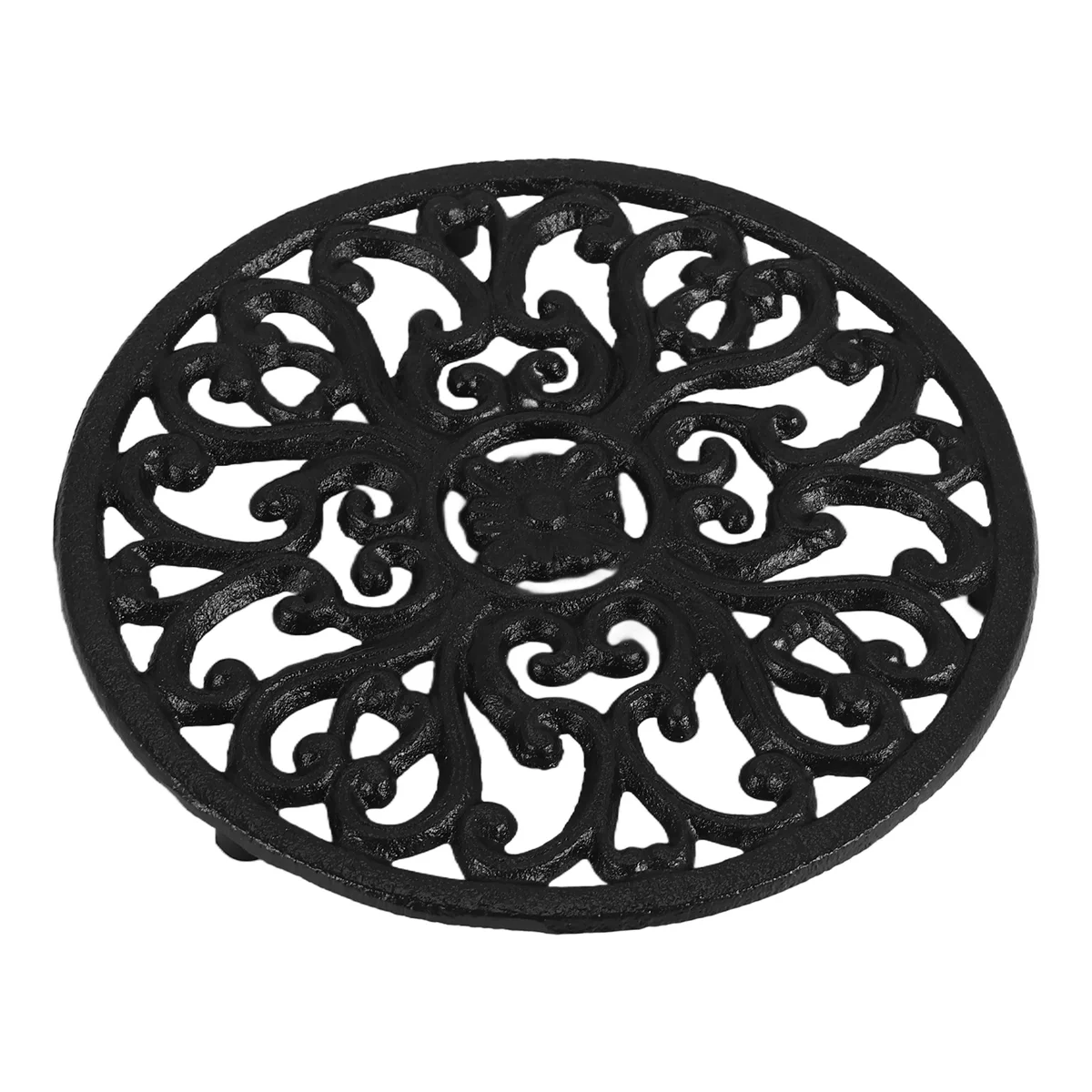 

JLMC круглые чугунные подставки 6,7 дюйма железные теплоизоляционные подставки нескользящие подставки для кухни, декор обеденного стола