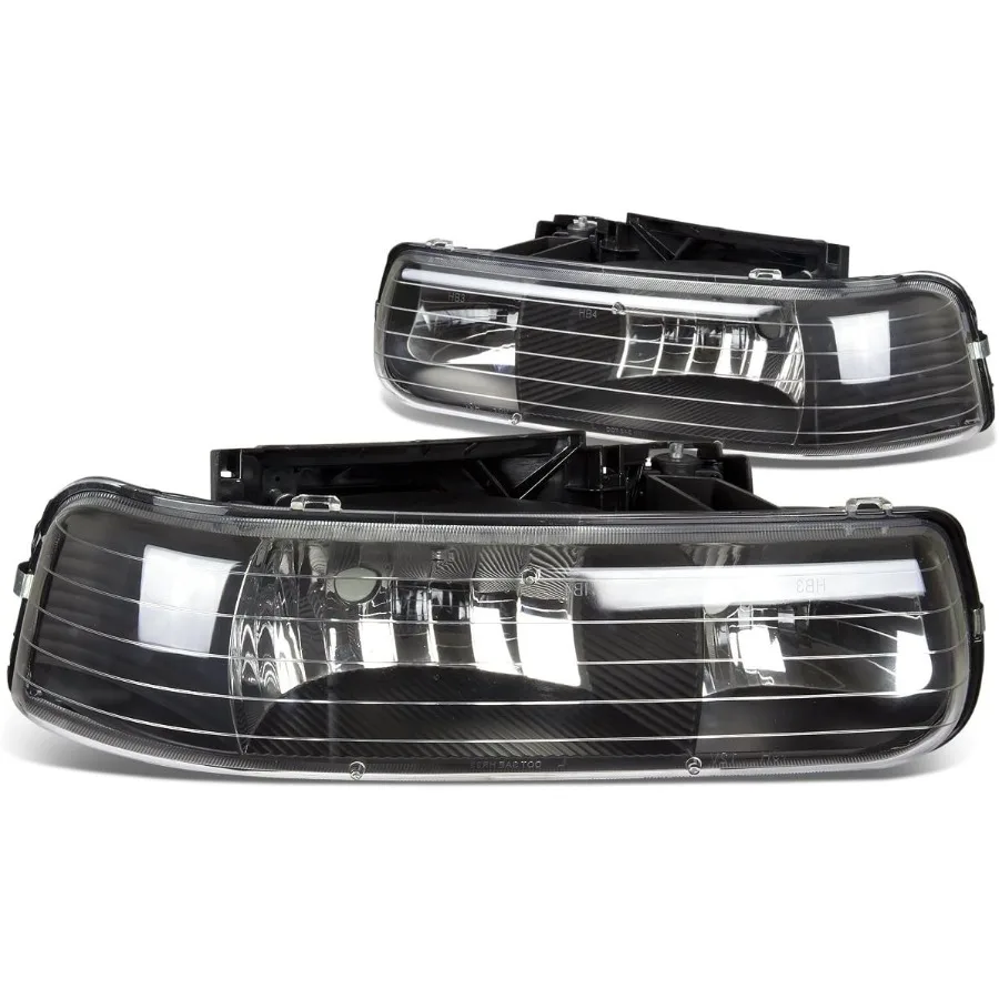 

HLOHCS994PCHCL1 Фара в сборе, совместимая с 9902 Silverado 0006 Suburban Tahoe, нижние фары бампера, подходят для OE Grill для Enh