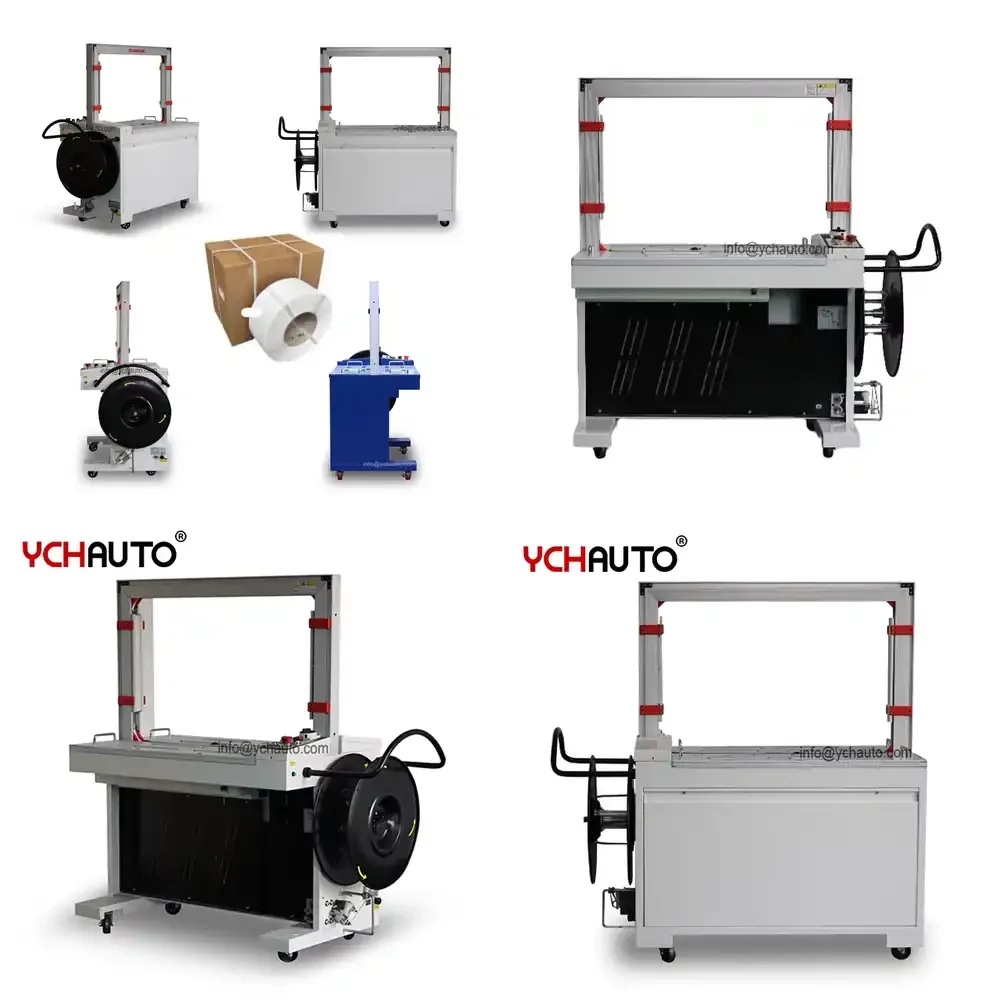 

2026 High Profile Arch Automatic Box Cable Strapping Machine with PP Belt 12 mm for Heavy Pallets