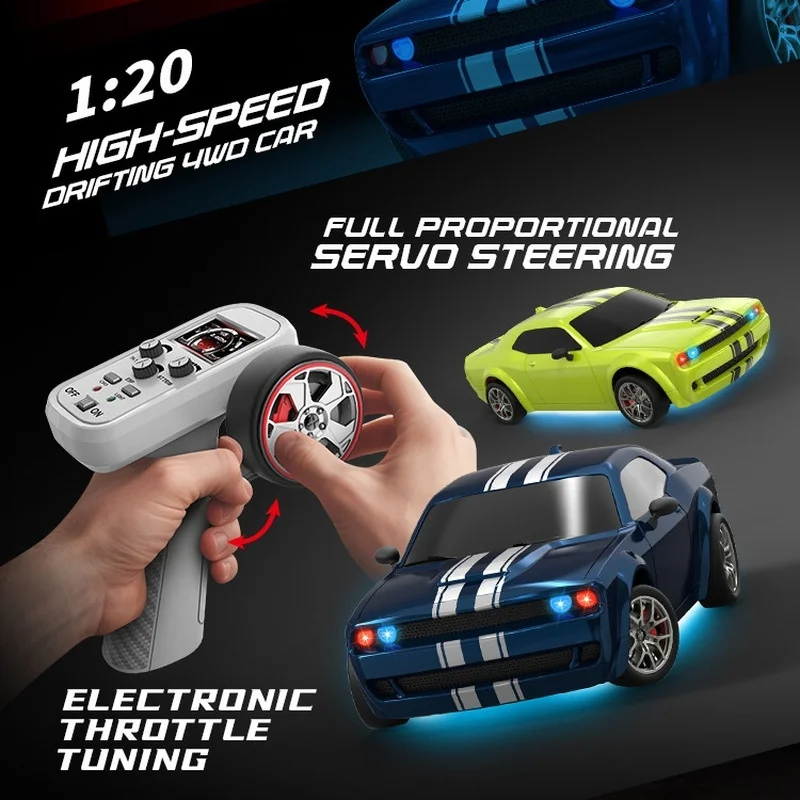 Fayee Fqd10 Rc Drift Car 1 20 Full Scale 2 4G 4Wd High Speed Synchronized Lighting Gyroscopic Stabilization Remote Control Car