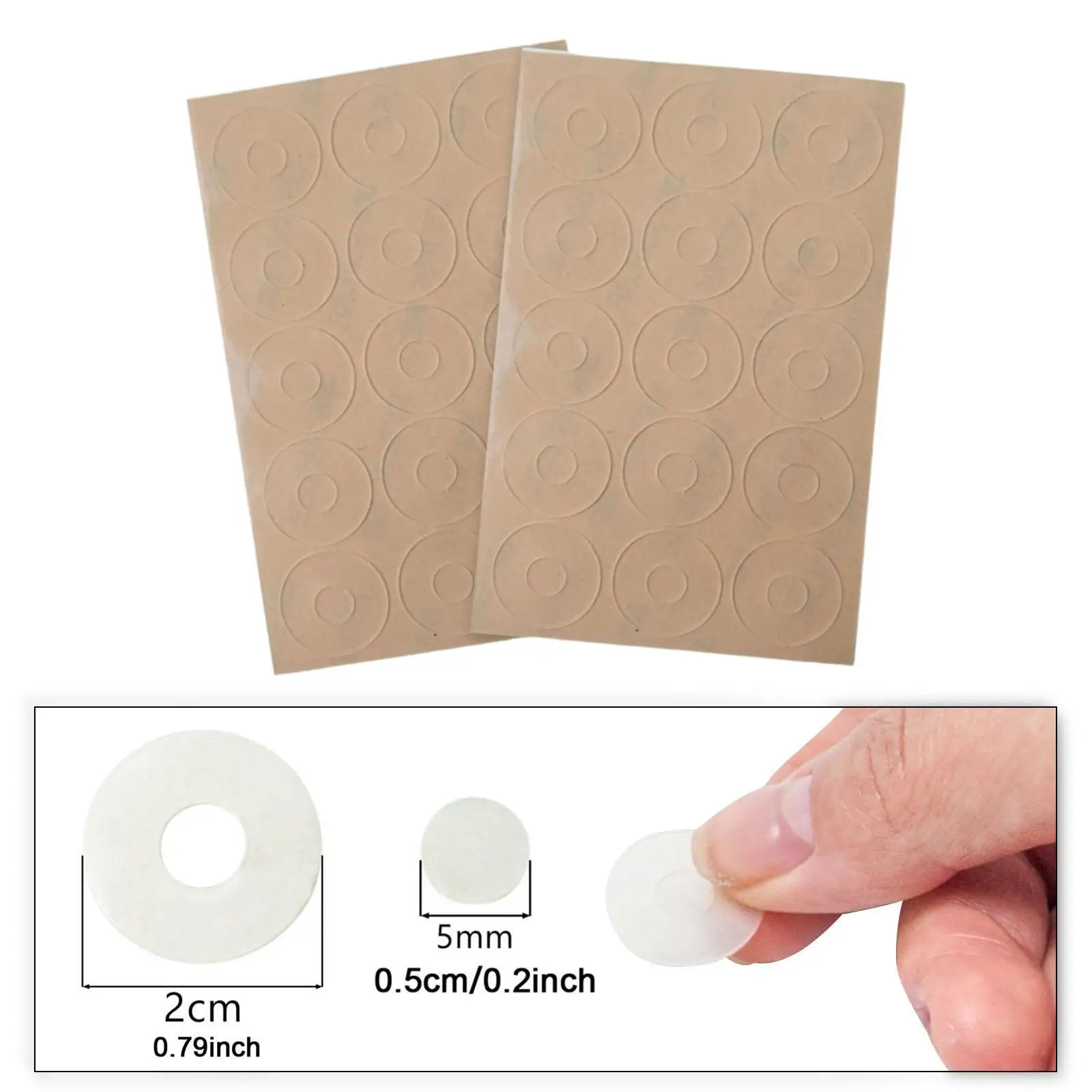 60Pcs Patchwork Rulers Nonslip Pad Ruler Grip Stickers Portable Transparent