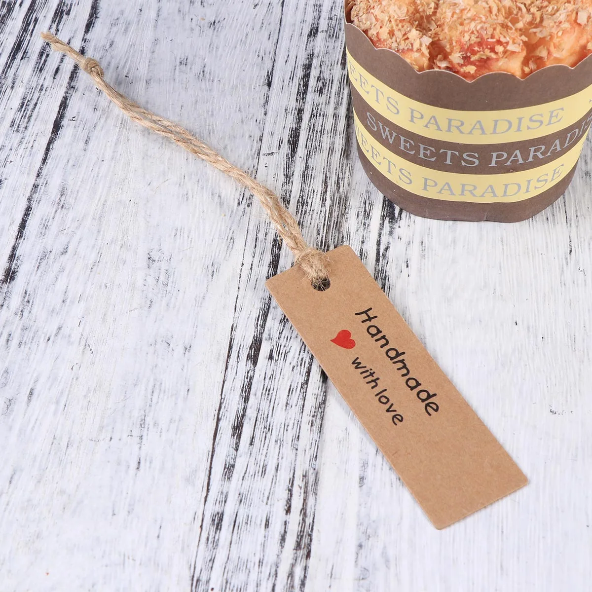 

Handmade Tags Party Favor Gift Kraft Paper Wedding for Favors Valentine Rectangle