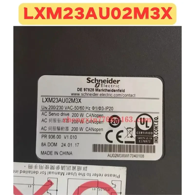 Servoazionamento LXM23AU02M3X testato OK