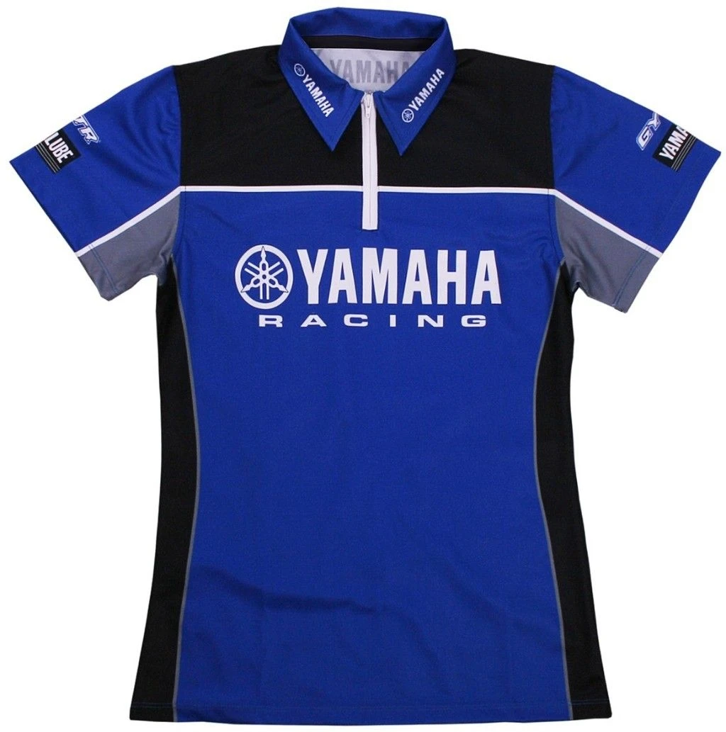 2026 Summer Men YAMAHA Original Racing MXGP Short Sleeved Polo Retro Motorcycle Team Uniform Half Chain Quick Drying Riding Top