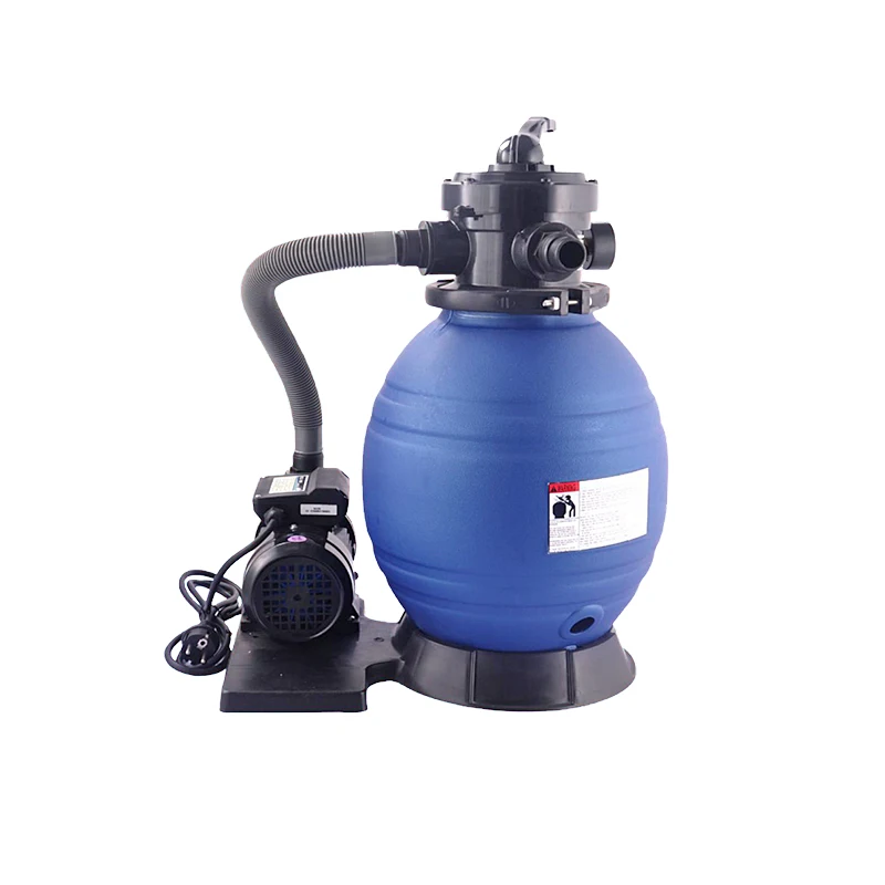 New Swimming Pool Professional Portable Valve Sand Filter Combo Filtration With Hair Filter Cleaner