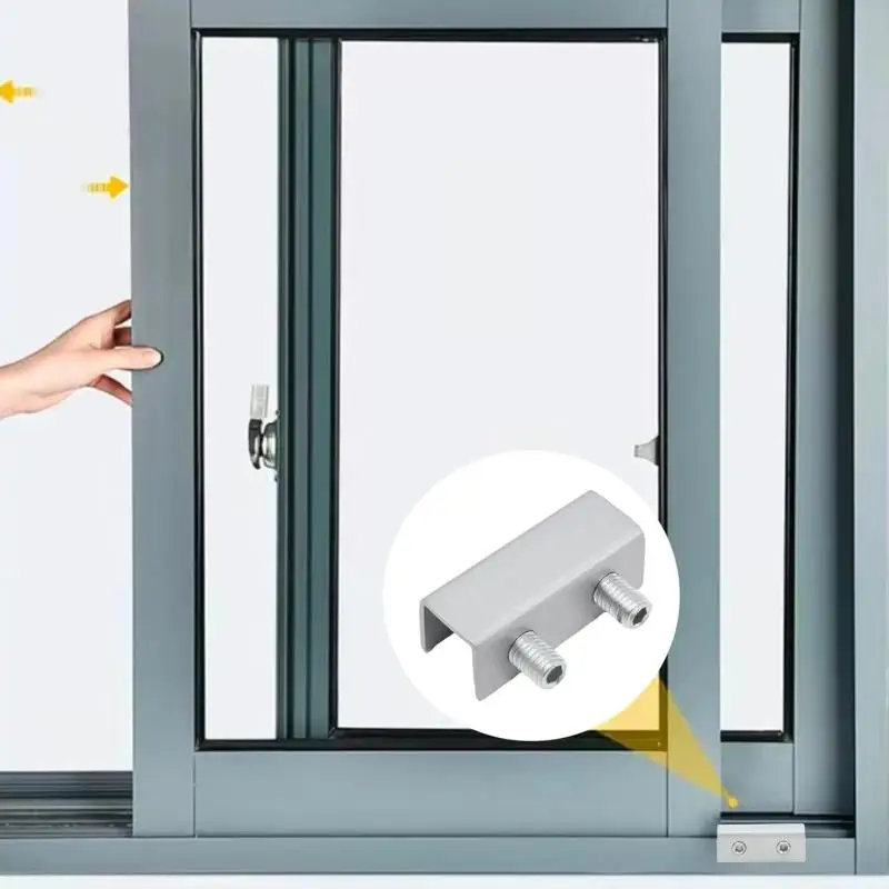 1PC Sliding Sash Stopper Cabinet Lock Strap Door Security Anti-theft Lock Window Sliding Door Baby Kids Child Safety Doors Lock