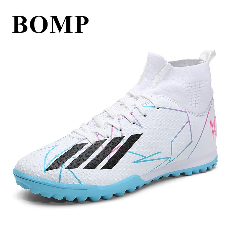 

White High Top Soccer Shoes Man Professional Unisex TF/FG Football Boots Outdoor Football Games Futsal Shoes Men Sports Shoes