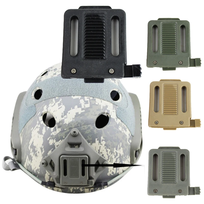 Accesorios para casco rápido Airsoft, adaptador de dispositivo multifuncional, adaptador Picatinny y adaptador Wing-Loc, cuerda de nailon para rieles guía