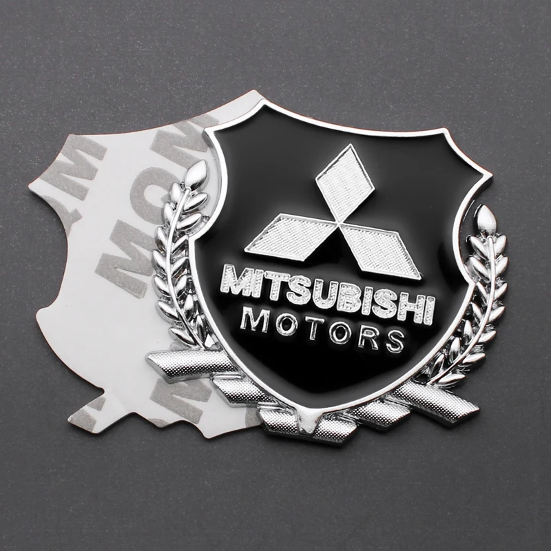 3D Metal Emblem Car Styling Body Window Decoration Sticker Badge For Mitsubishi Lancer 9 Outlander ASX L200 Pajero Colt Ralliart