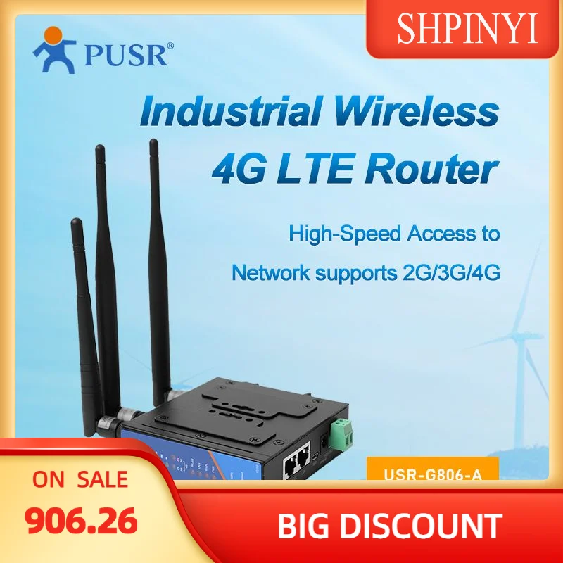 

USR-G806-A North America Support OpenVPN Industrial 4G LTE Router With Sim Card