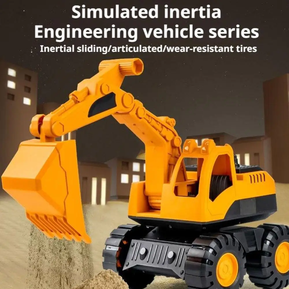 Camión de construcción de conducción inercial, excavadora de playa de juguete, Bulldozer, vehículos para niños, juguetes volquete, juguetes educativos para edades tempranas I7n3