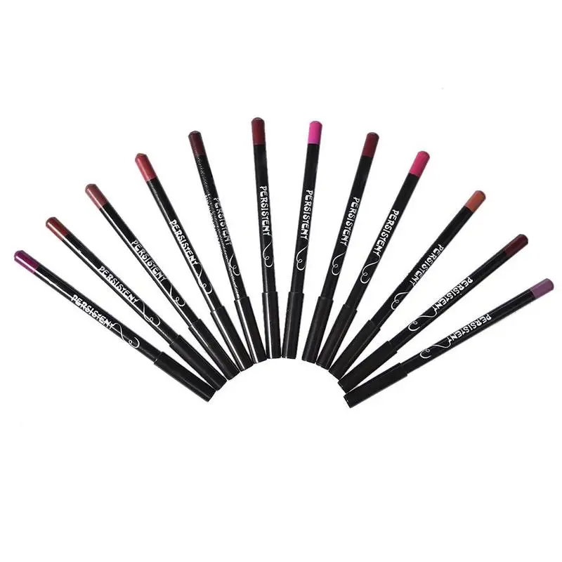 Matita LipLiner lunga durata impermeabile professionale morbido liscio colorato opaco rossetto cosmetici strumento di trucco per i viaggi