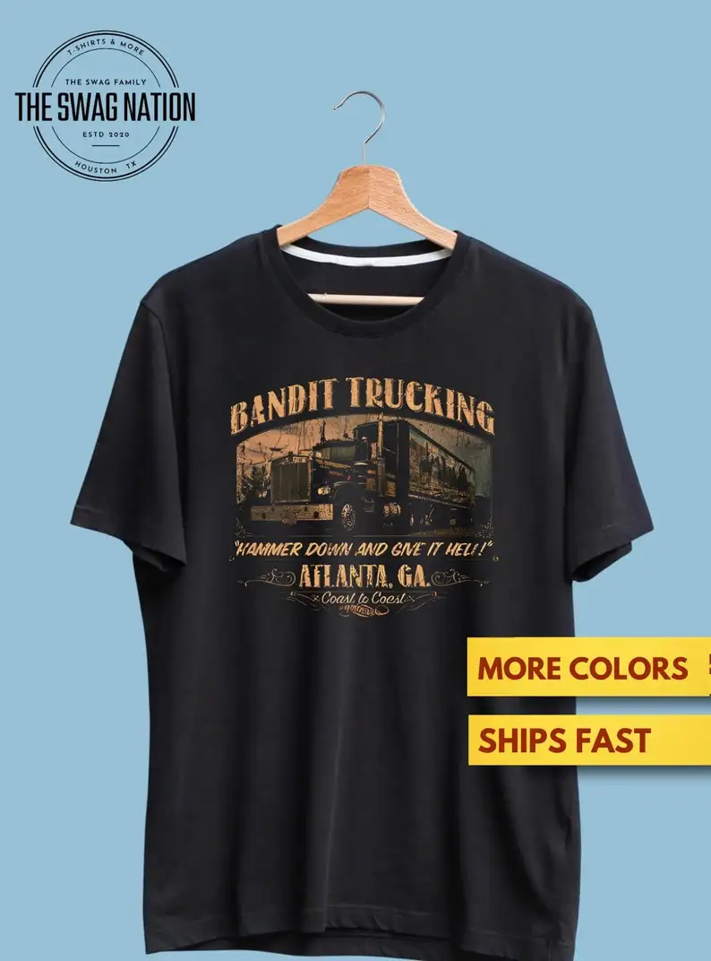 

Рубашка Смоки и Бандит, Bandit Trucking, подарочная рубашка для водителя грузовика, мягкая футболка