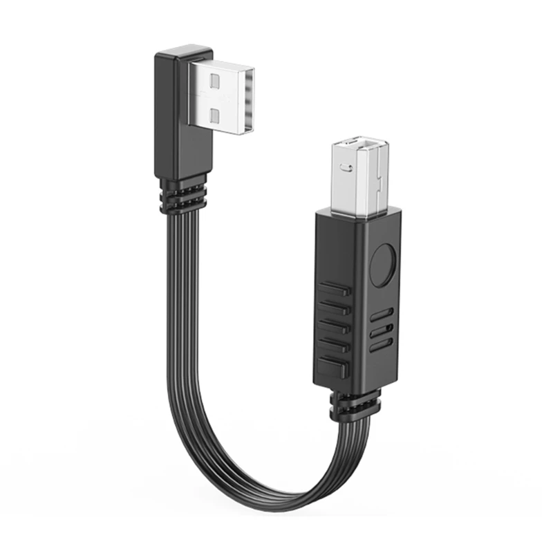  Flat USB A to USB B Printer Cable for Computer and USB-B Devices, 480Mbps Data Cord with Reinforced Ends for Printers