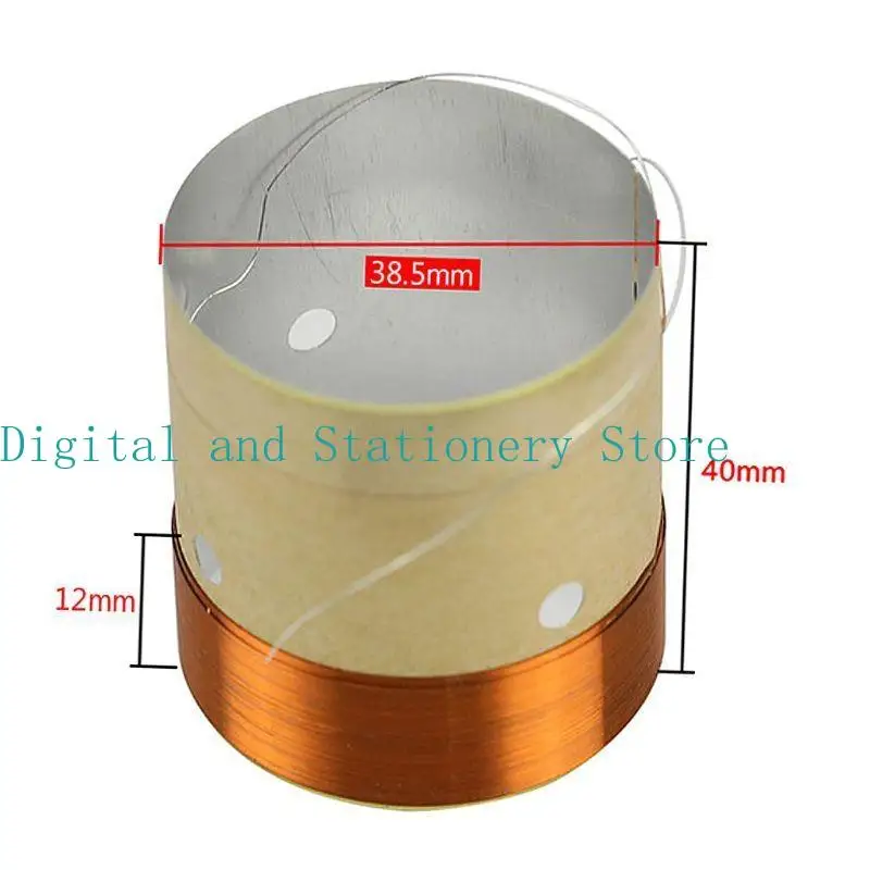

Y1UB Bass Voice Coil Round Copper Two Layers Aluminum inch Woofer Speaker Coil 2PCS