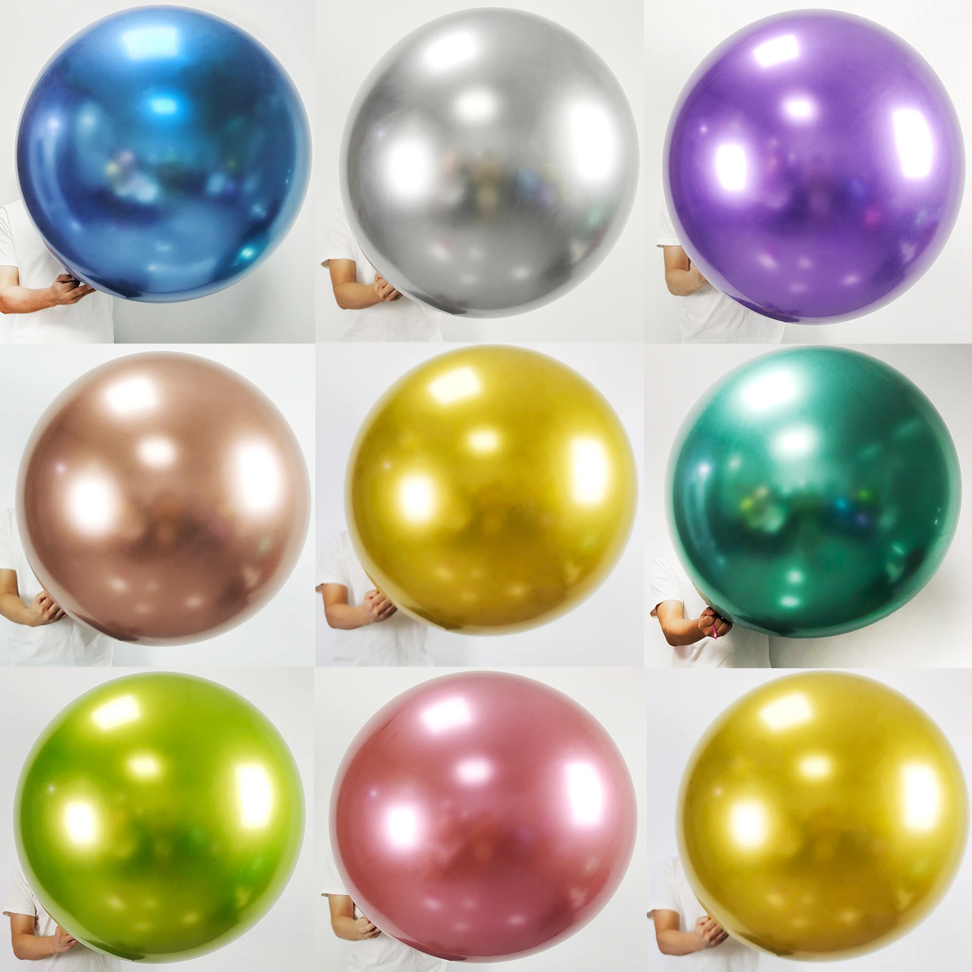 大きなラテックスヘリウム膨張式風船、結婚式、誕生日パーティー、ベビーシャワー、アウトドアアクティビティ用品、36 "、18"