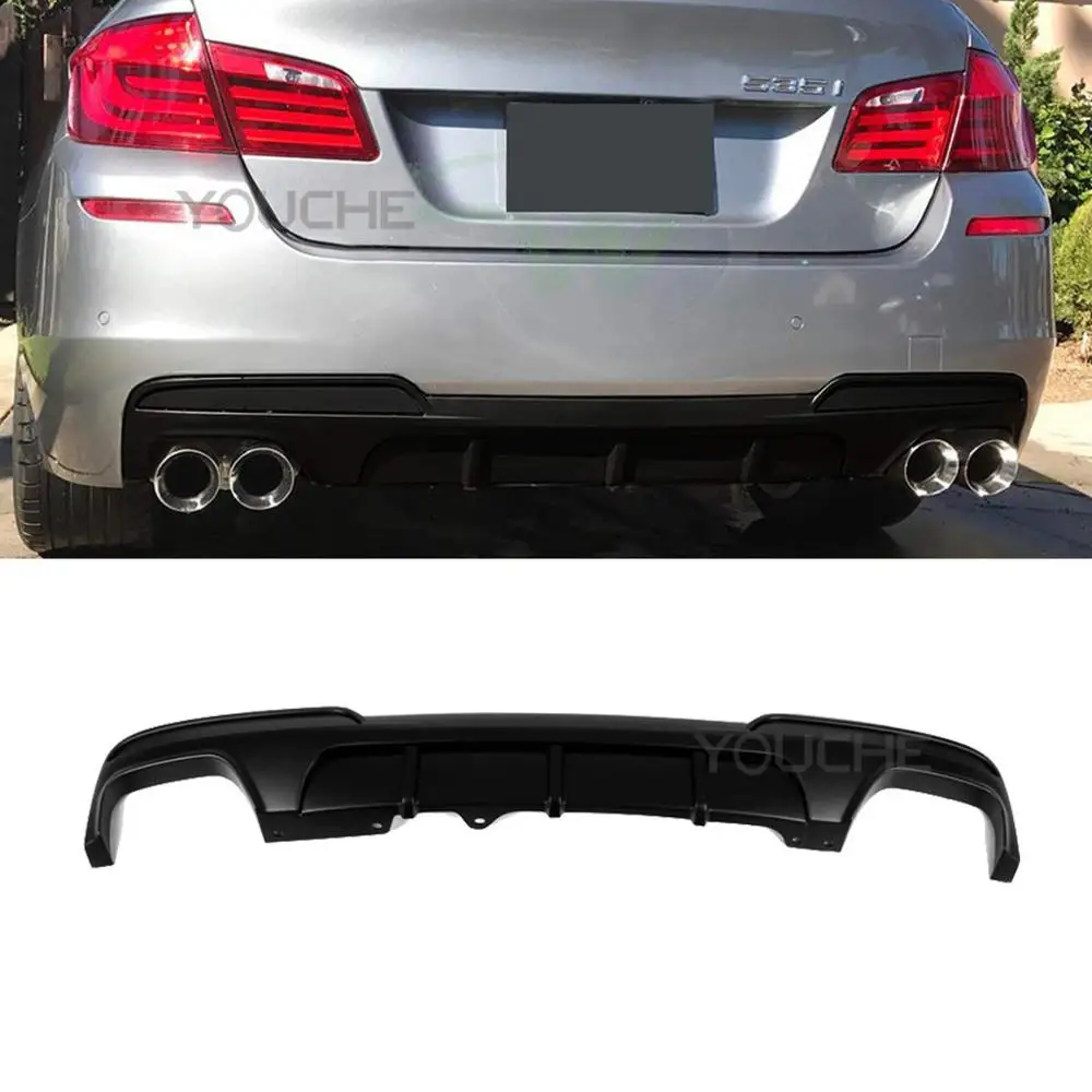 PP material rear bumper diffuser for BMWs 5 series F10 M sport  & M tech 2010-2016