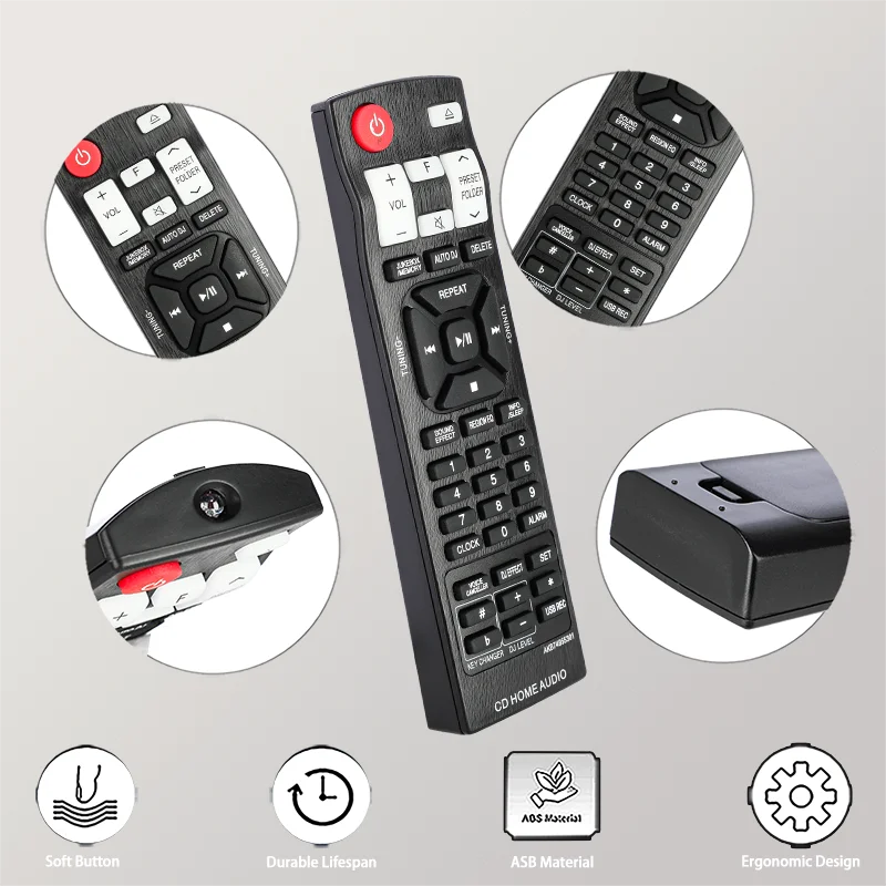 AKB74955301 For LG Remote Control Replacement, For LG CD Home Audio System OM4560 OM5560 OM7560 CM8360 CM8460 CM9760 CM9960