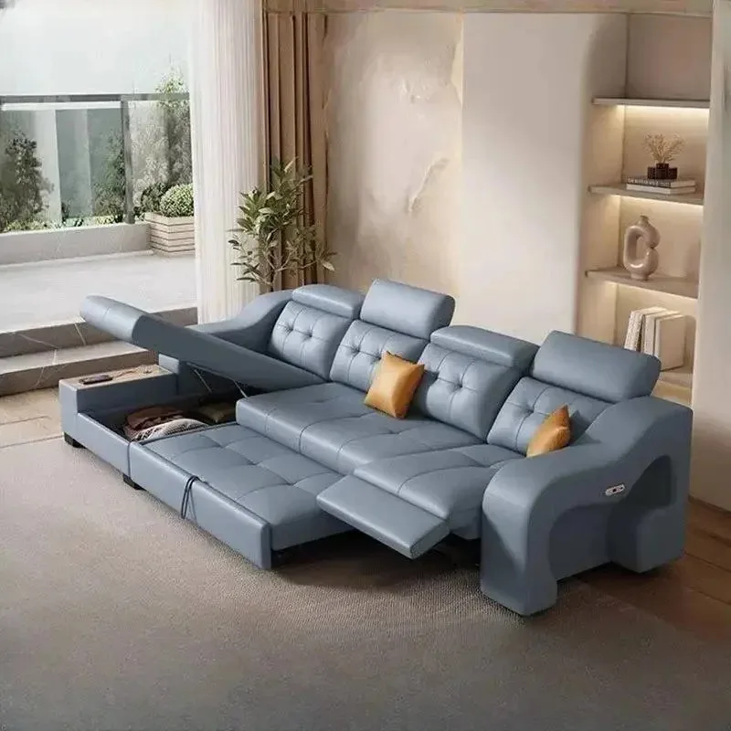 Good Quality Large Electric Sofa Microfiber Leather Oversized Lazy Recliner Sofa Modern Luxury Divano Tecnologico Furniture