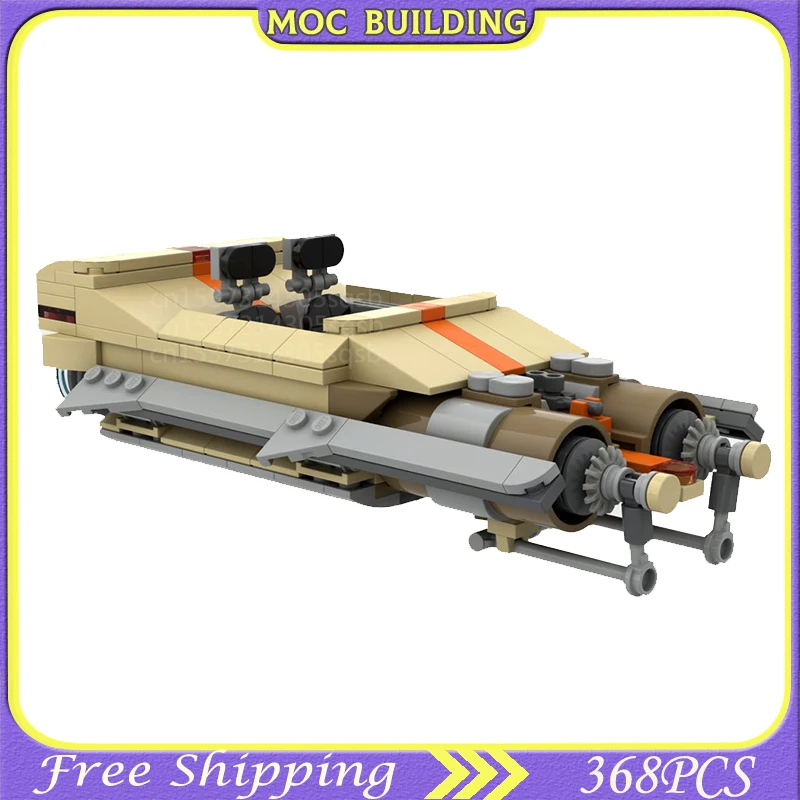 

MOC Building Block WW-25L Air Speeder Space Airship Kit DIY War Model Puzzle Collection Holiday Gift Educational Interactive Toy