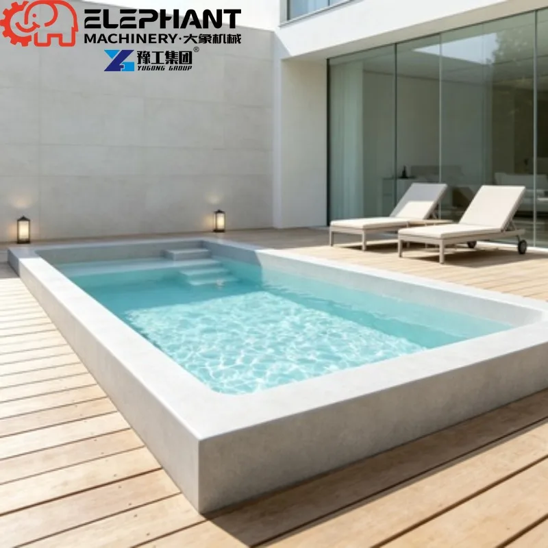 Fiberglass In-ground Swimming Pool Kit, Custom Prefabricated In-ground Pool With Flexible Price Range For Villa Projects