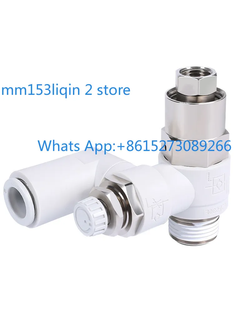 SMC type pilot operated check pneumatic pressure retaining valve cylinder speed control valve ASP330/430/530/630F