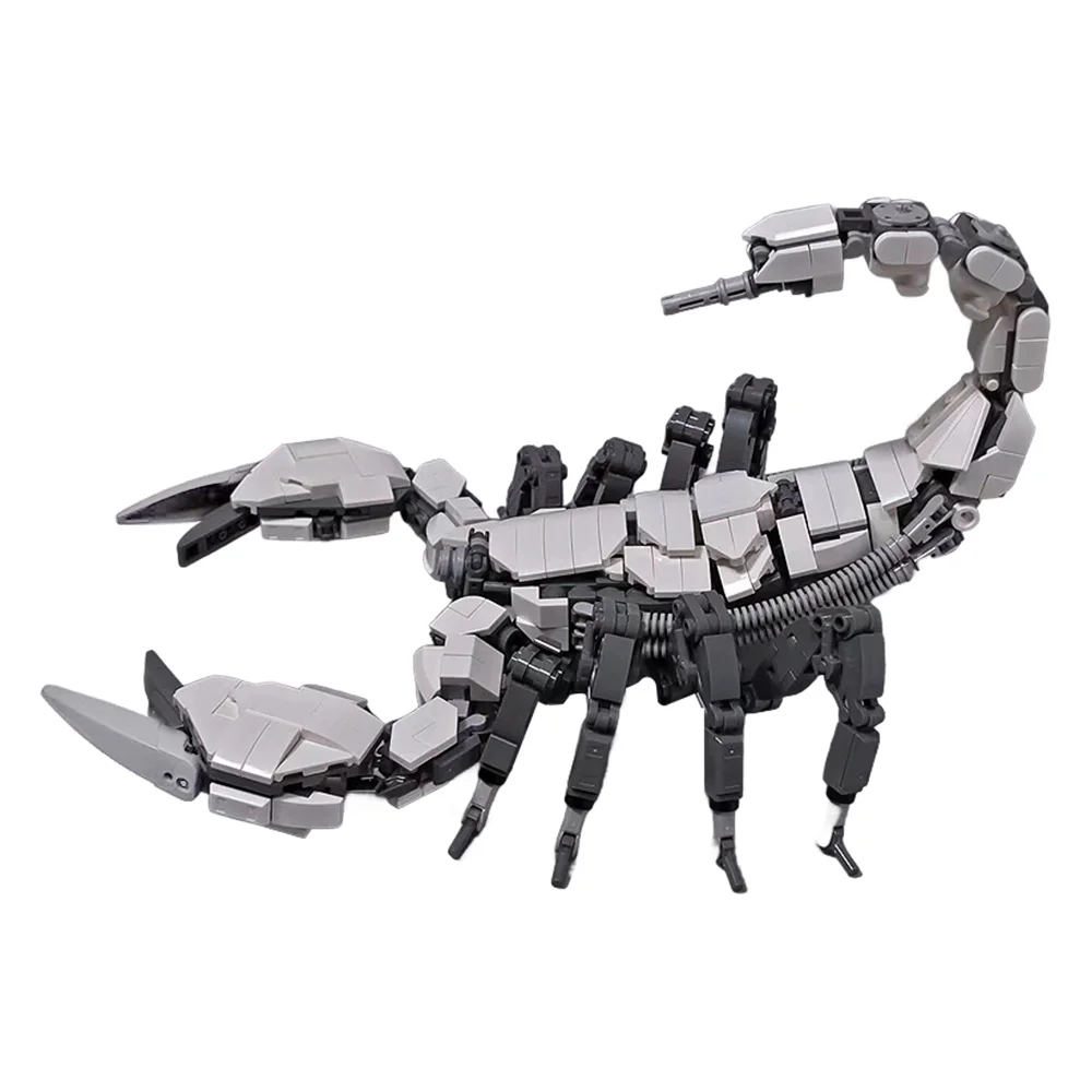MOC Mech Scorpions Kreaturen Bausteine Modell Schwarz Mechanische Skorpione Ziegel diy Zusammengebautes Spielzeug für Kinder Geschenk