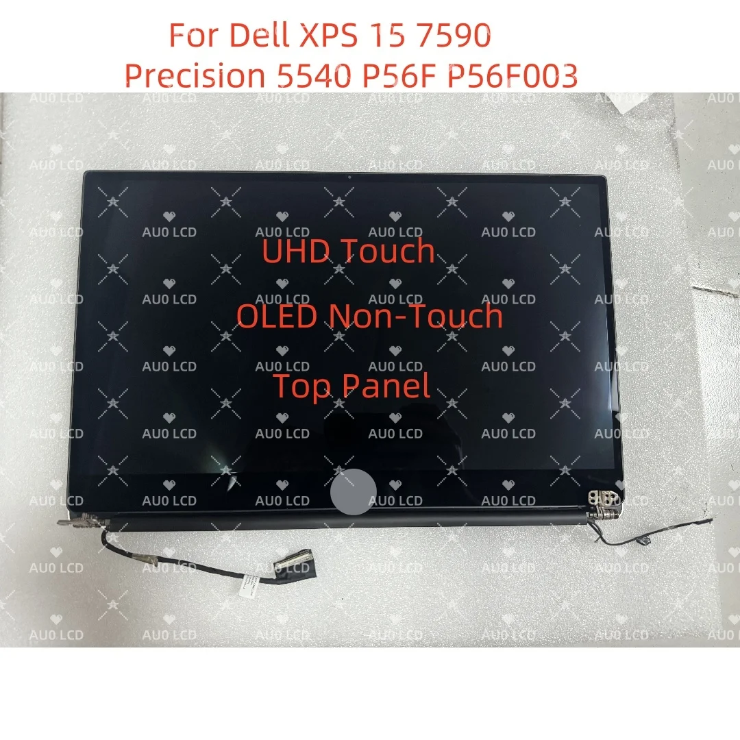 15.6 Inch Screen LCD For Dell XPS 15 7590 Precision 5540 P56F P56F003  UHD OLED Touch Display Replacement Assembly Top Panel