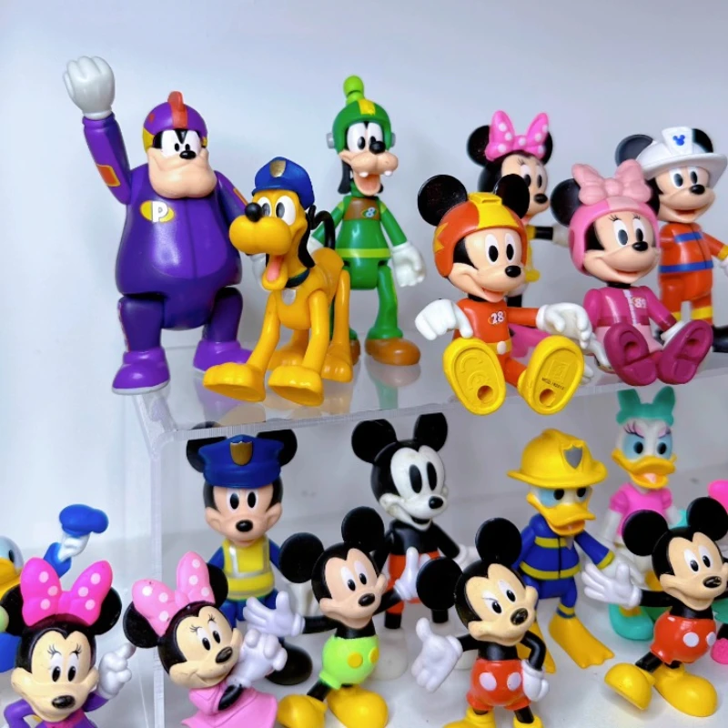 Disney Anime Mickey Minnie Goofy Donald Duck Pluto Daisy Joint Mobility Doll Action Figures Table Ornaments Model Toys Gifts