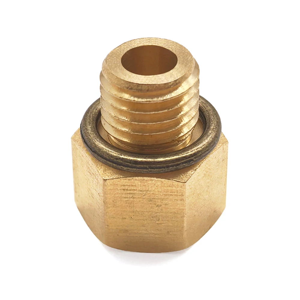 

M12X1.5 to 1/8NPT Brass Oil Pipe Adapter High Quality Reducer Fitting for Automotive