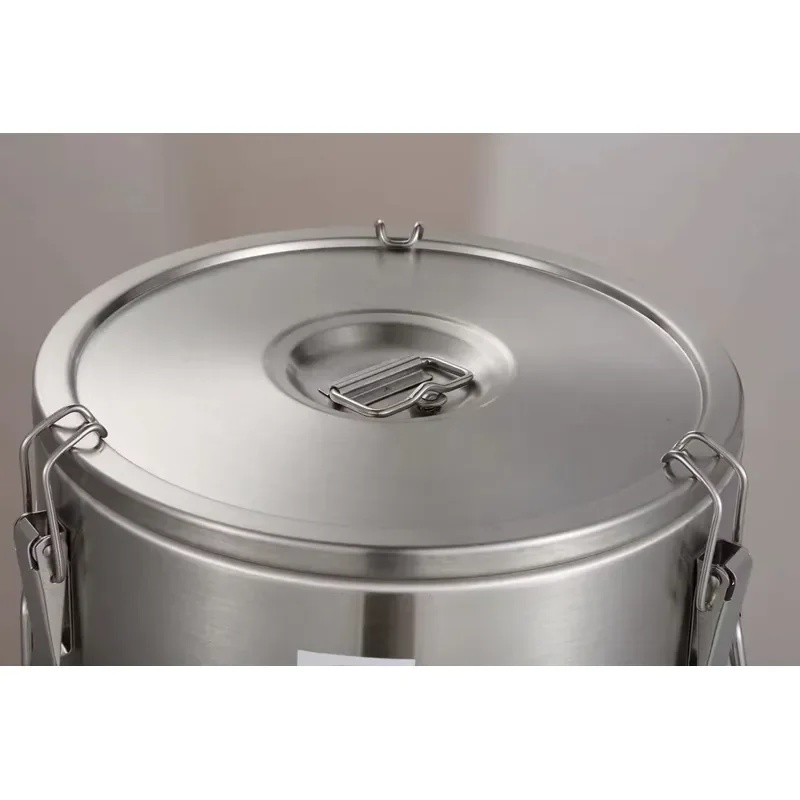 Stainless Steel Insulated Food Thermos Container with Heat Transfer Cylinder for Hotel Restaurant Kitchen Catering Service