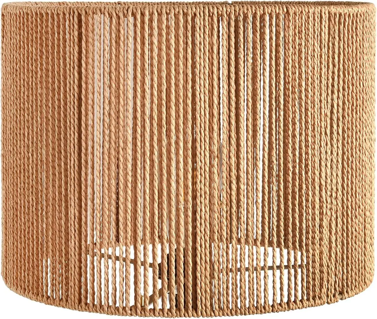 

Boho Lamp Shades,Small Lamp Shades For Table Lamps,Wicker Drum Bell Lamp Shade for floor lamps,Vintage Rattan Lampshade
