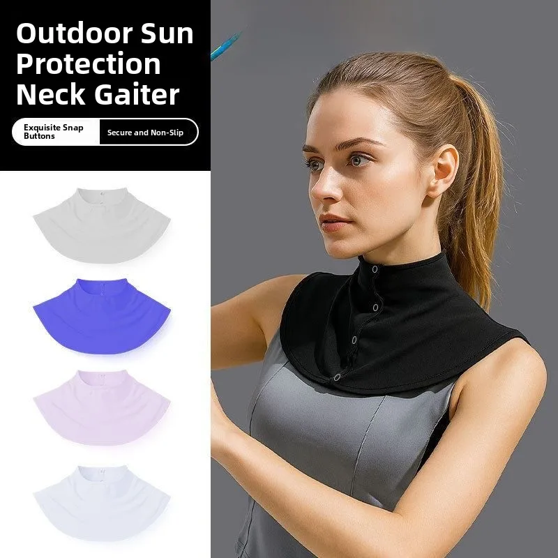 夏用アイスシルクネックスカーフ女性用運転サイクリングuv保護通気性ショールネック日焼け止めツールレディースファッションアクセサリー