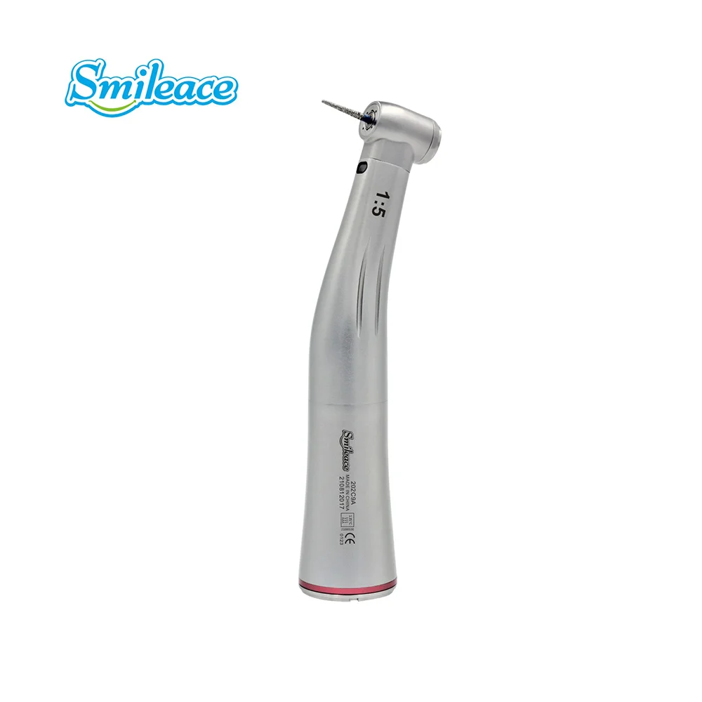 

Dental 1:5 Fiber Optic Handpiece Increasing Contra Angle Internal Water Spray Low Speed Surgical Handpiece For Lab Dentist