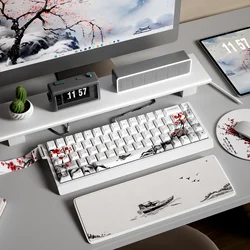 PBT Keycaps 128 Keys OEM Profile Set German French Keycap Plum Blossom Keycap For Cherry Gateron MX Switches Gamer Keyboard Caps