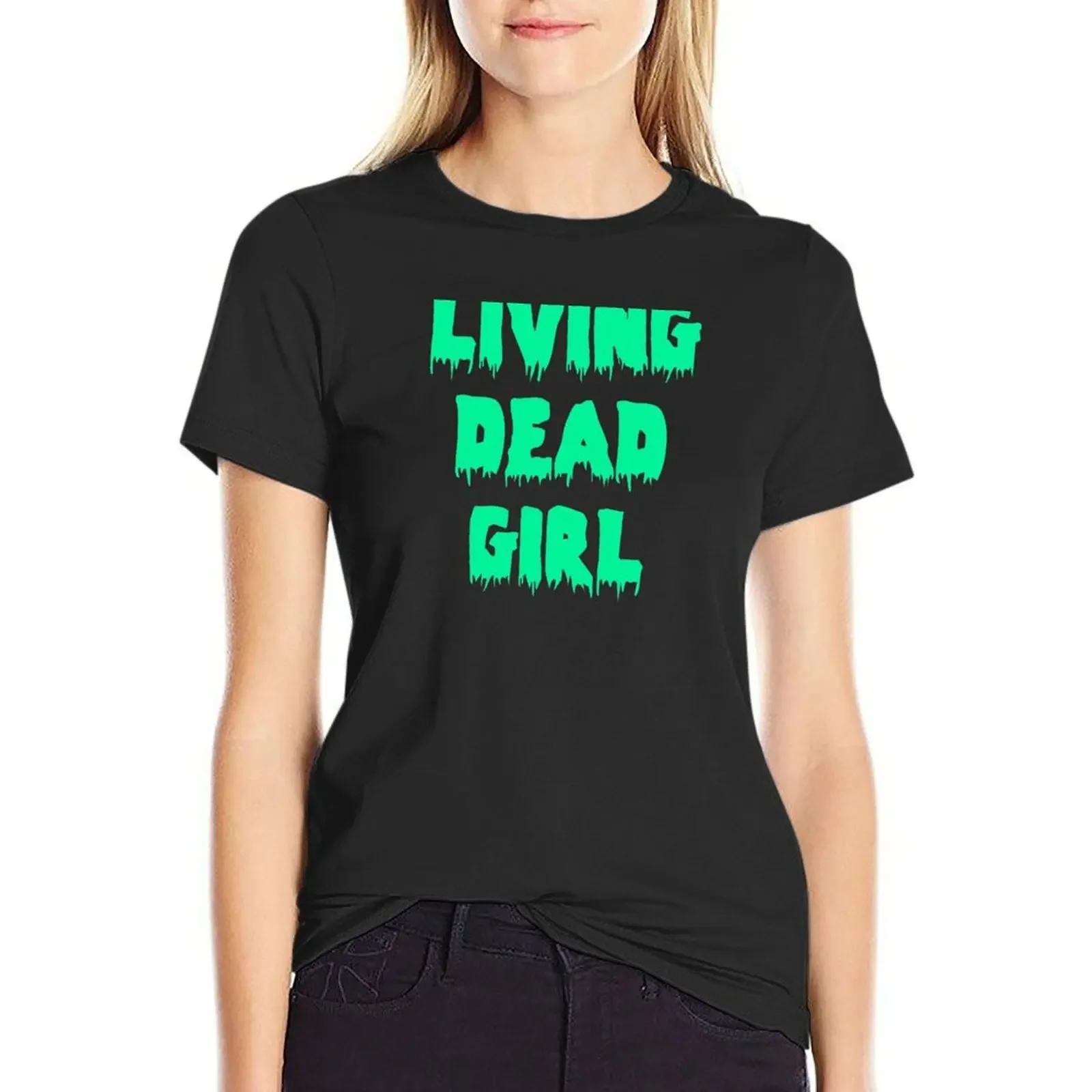 

Living Dead Girl T-Shirt animal print tops sublime vintage workout shirts for Women loose fit