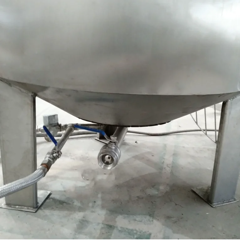 Chaleira elétrica com revestimento a gás, 50 a 1000 litros, chaleira com revestimento de vapor duplo, panela industrial