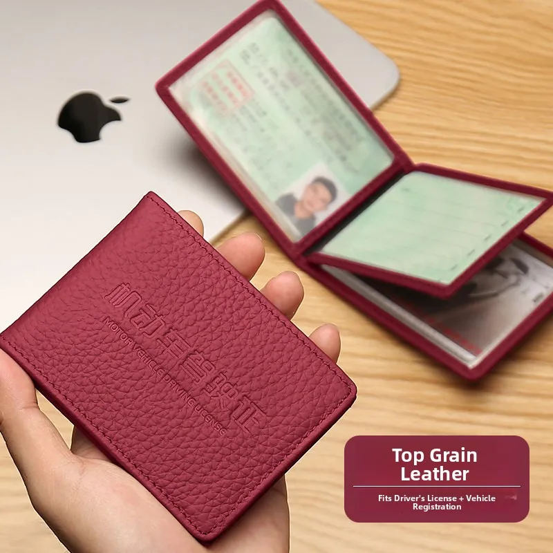 high-end-leather-cover-protective-for-women's-driver's-license-motor-vehicle-license-card-holder-ol-style-business-square